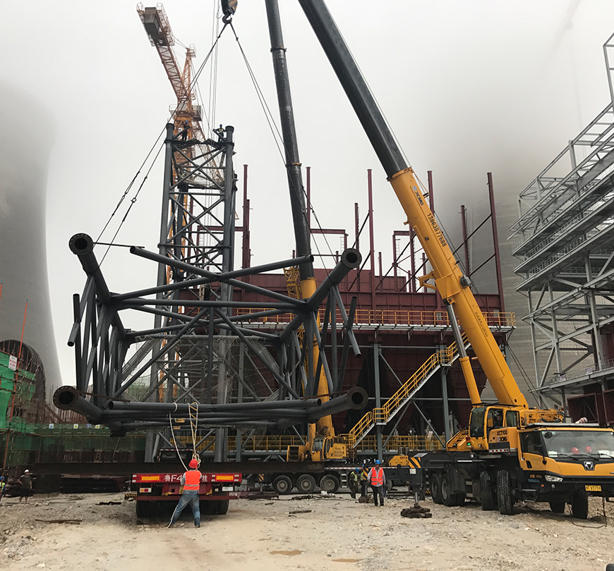 2017年八角電廠鋼架